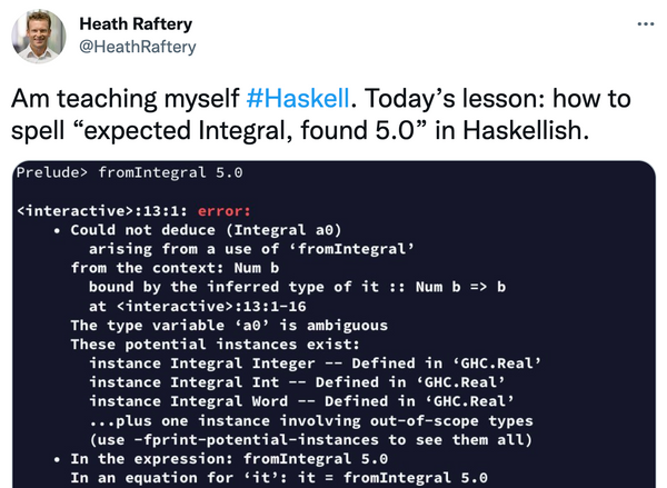 Learning Haskell